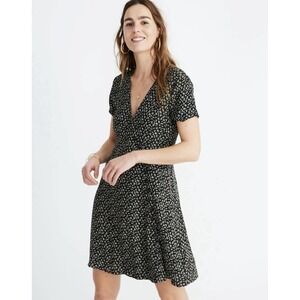 Madewell Button-Wrap Dress in Playground Posies Size 00